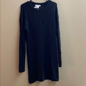 Planet Gold Destructed PullOver Sweater Dress